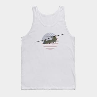 Military CH-47 Chinook Helicopter Tank Top